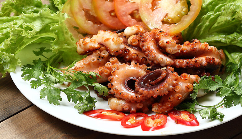 Bạch tuộc nướng sa tế