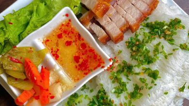 Bánh hỏi thịt nướng Bình Định