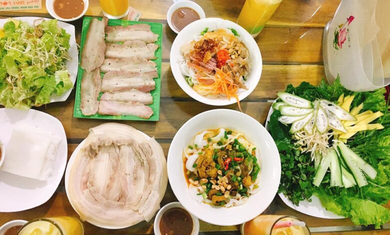 Bánh tráng cuốn thịt heo Đà Nẵng