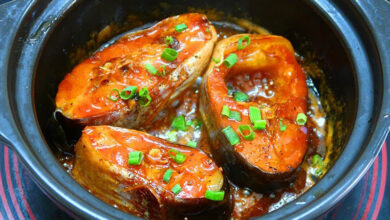 Cá basa kho riềng sả