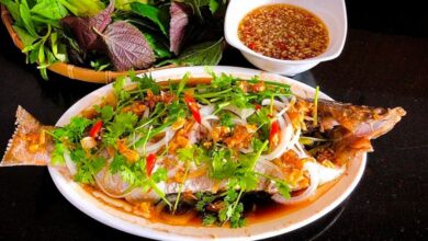Cá diêu hồng hấp xì dầu