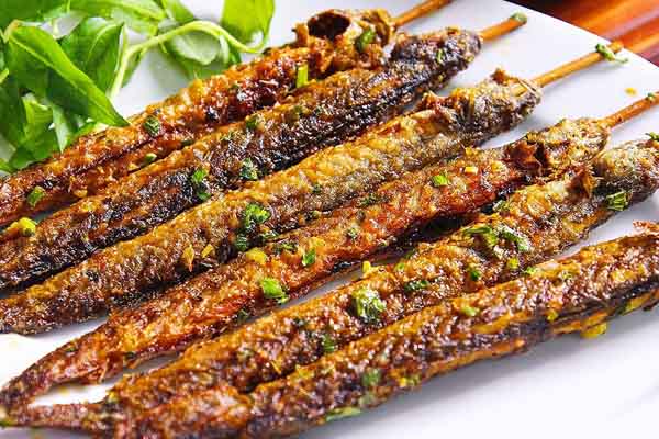 Cá kèo nướng muối ớt