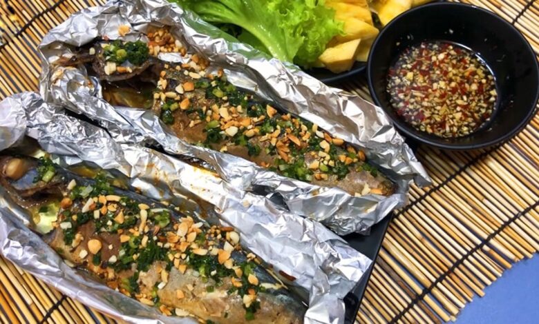 Cá trích nướng giấy bạc
