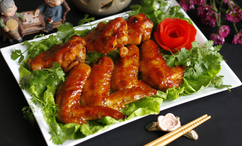 Cánh gà nướng mật ong