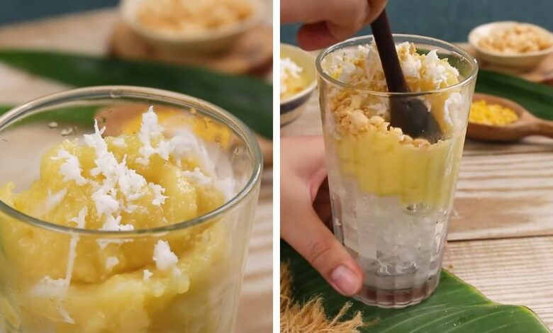 Chè đậu xanh đánh