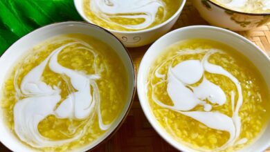 Chè đậu xanh nước cốt dừa