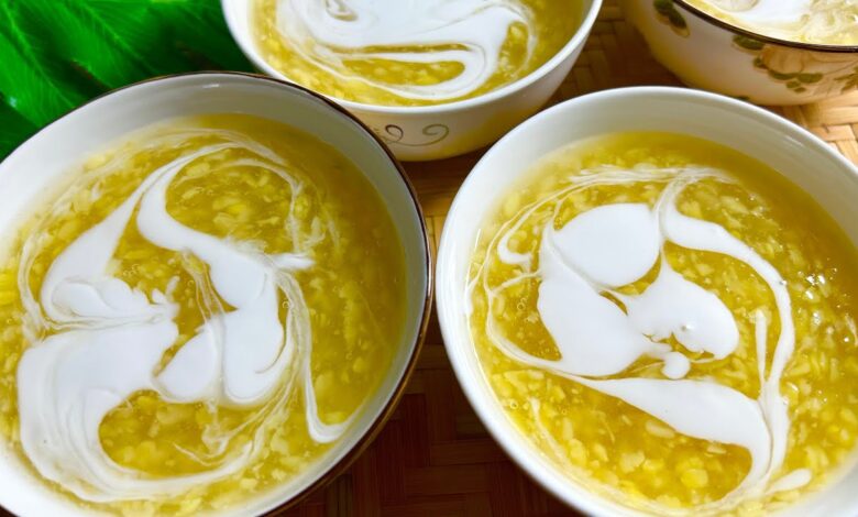 Chè đậu xanh nước cốt dừa