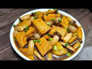 Đậu hũ kho nấm