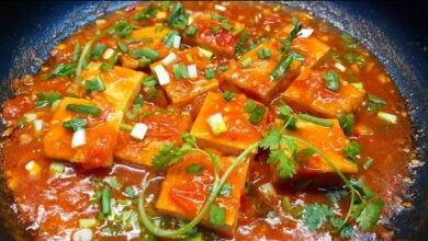 Đậu hũ sốt cà chua chay