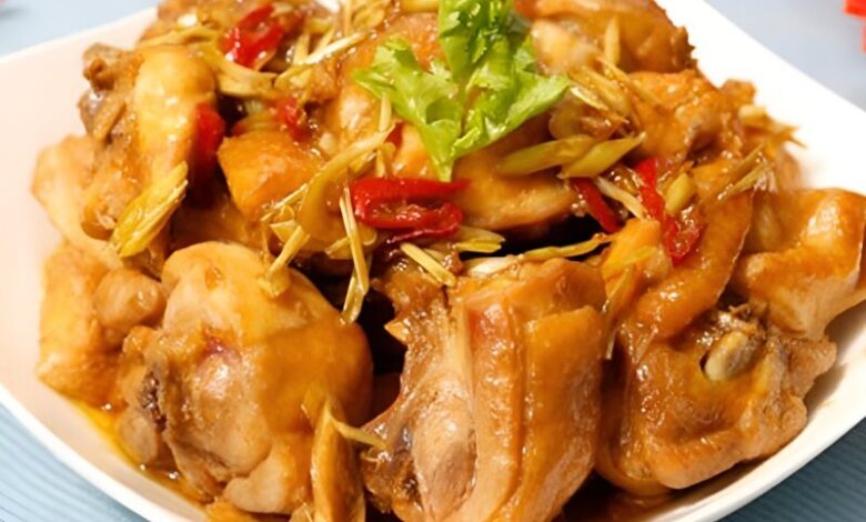 Gà kho gừng