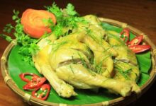 Gà nướng lá chuối