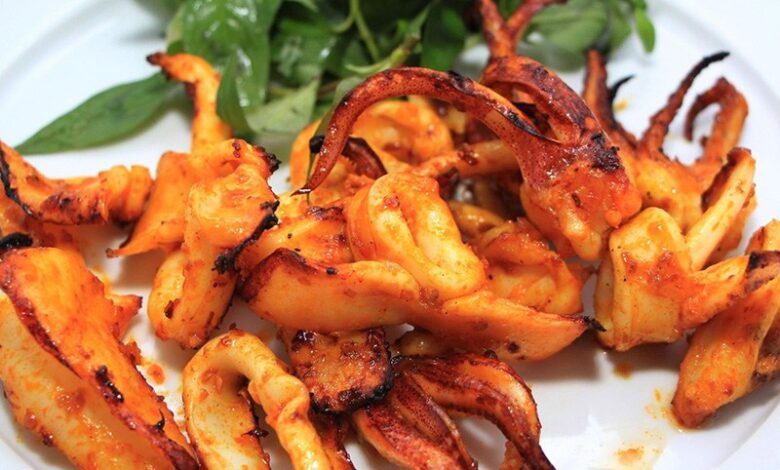 Mực nướng sa tế