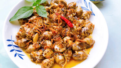 Ốc hương xào bơ tỏi