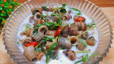 Ốc len xào dừa
