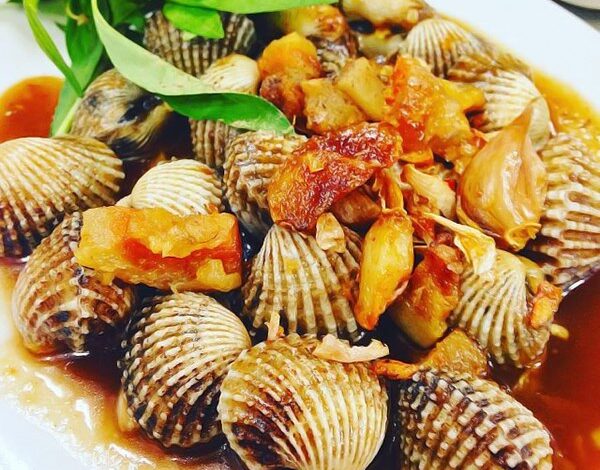 Sò huyết rang me