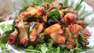 Thịt nướng lá mắc mật